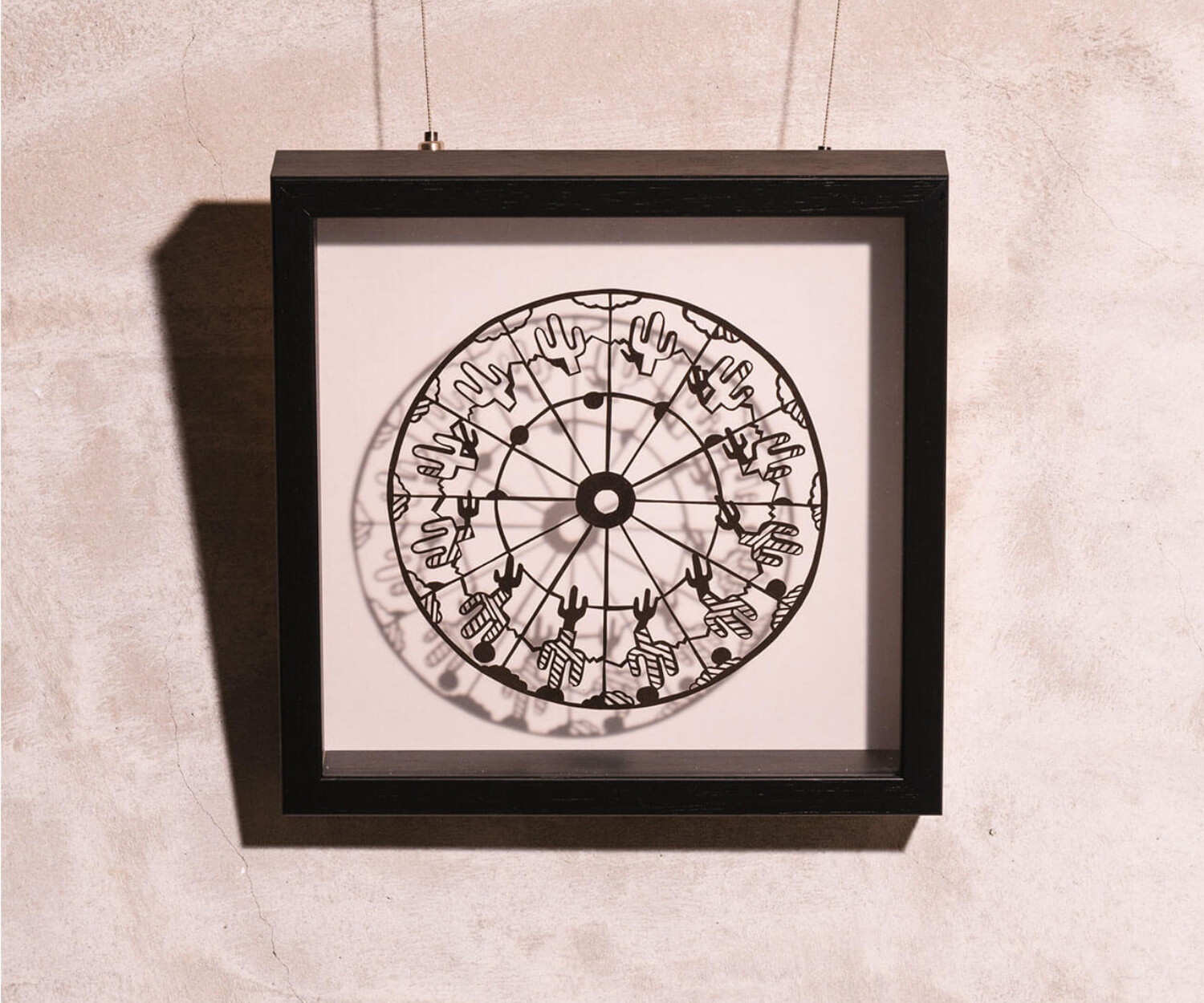 フェナキストスコープ　サボテンと影